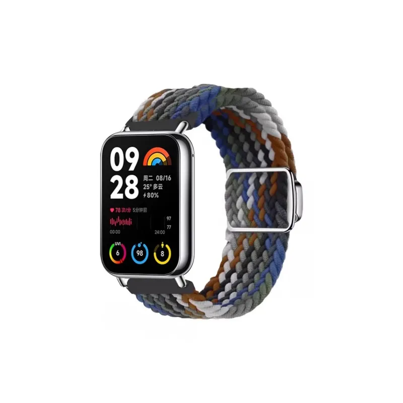 FZRT Xiaomi Compatibility Watch Band Magnetic Clasp Nylon Braided Quick Release Strap Nylon Material-11