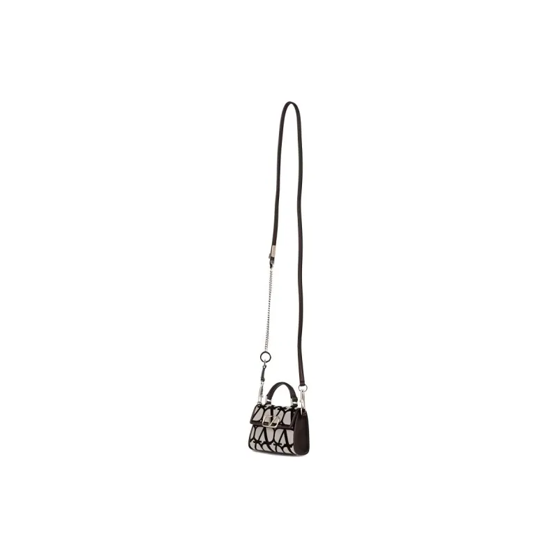 Valentino Leather Handbag Women's Beige & Multicolor-2