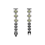 Black Rhinestone-Embellished with Green Diamond