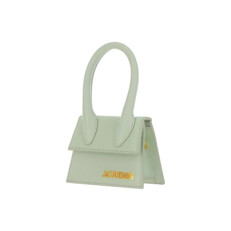 Jacquemus Leather Shoulder Bag Crossbody Bag Handbag Mini Women's Light Green-1