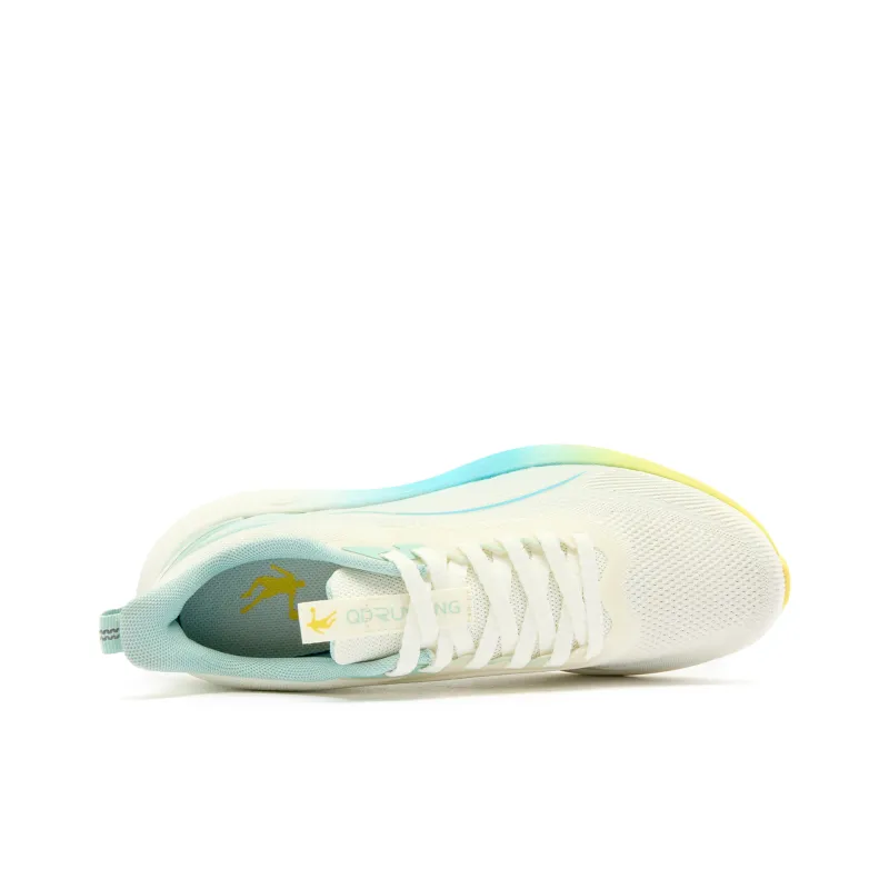 QIAODAN Speedwind 2.0 Running Shoes Men Low Top Ivory/Cloud Mist Green-3