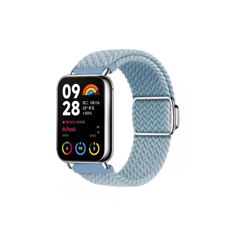 FZRT Xiaomi Compatibility Watch Band Magnetic Clasp Nylon Braided Quick Release Strap Nylon Material-4