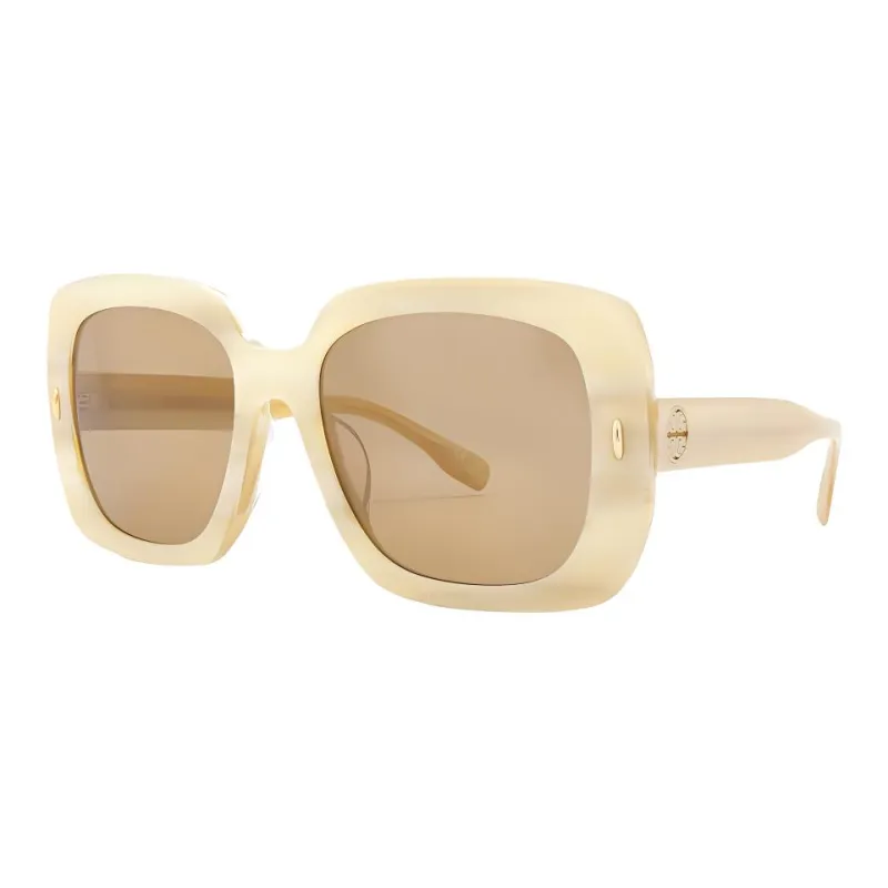 TORY BURCH Plastic Square Sunglasses Women's Brown-0