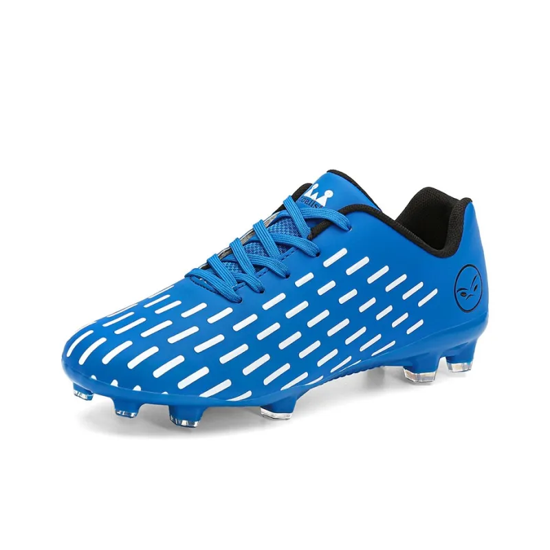 BIANSULONG FG Rubber Long Studs Artificial Ground Wear Resistant Coverage Impact Resistant Soccer Shoes Unisex Blue-1