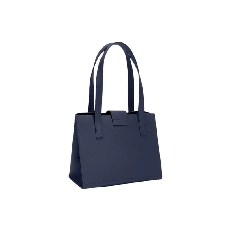Furla 1927 Collection Leather Tote Bag, Shopping Bag, Shoulder Bag, Handbag Women's Blue-1