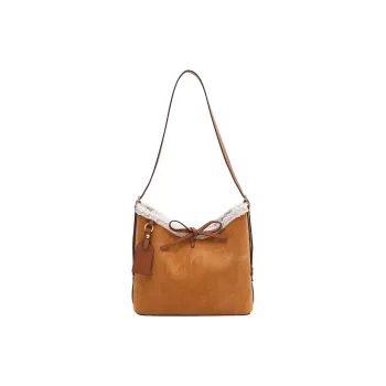 Gerlanx Suede Bucket Bags Shoulder Bags Large Size Women's Multicolor