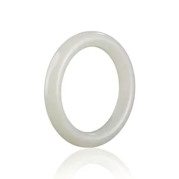 RIXIANGWAN Hetian Jade Bangles White Jade Women's
