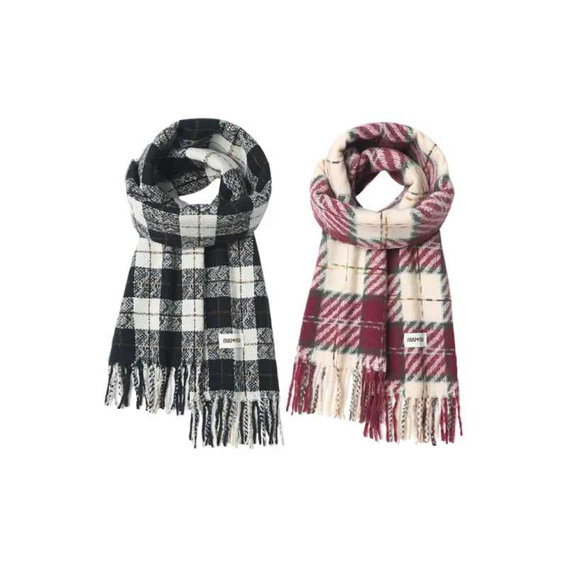 Yalu Polyester Knit Scarves Unisex-3