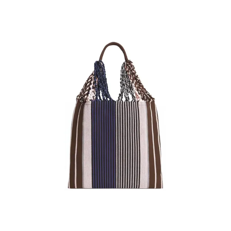 MARNI Fabric Hammock Bag Shoulder Bag Handbag Small Size Women's Gray Blue-1