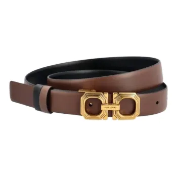 Ferragamo Gancini Buckled Reversible Belt