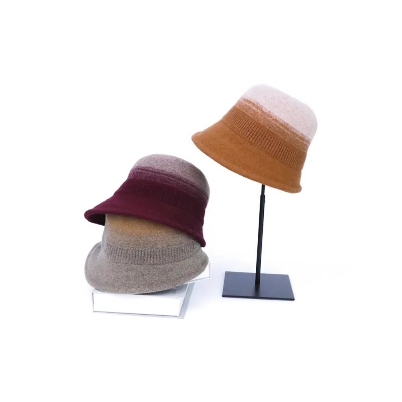 MARJAKURKI Wool Beanie Atmosphere Advanced Greeting Card Shopping Bag Bucket Hat Unisex-4