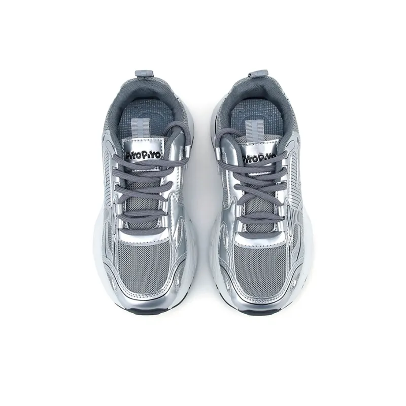 PIYOPIYO Cushioning Rebound Abrasion Resistant Breathable Slip Resistant Low Top Running Shoes Kids'-9