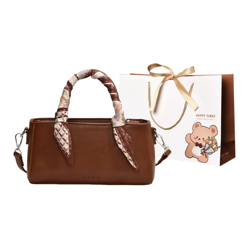 ERANGBEAR PU Handbag, Shoulder Bag, Crossbody Bag Women's Black White Khaki Brown Coffee-7