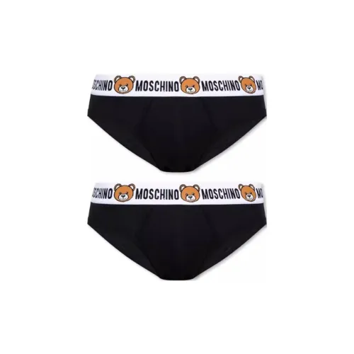 MOSCHINO Logo Waistband 2-Pack Thongs