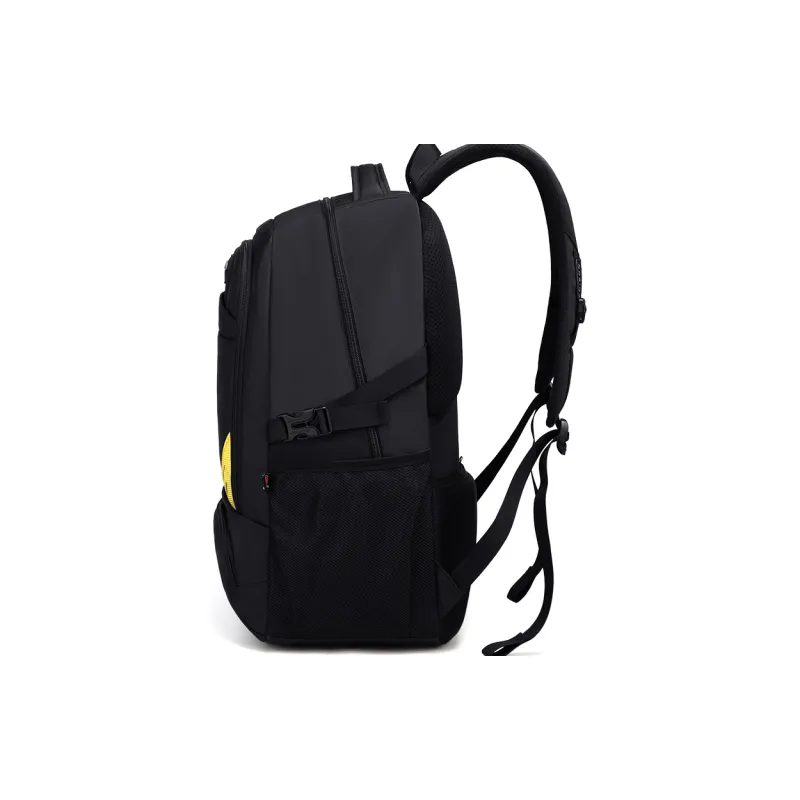 EDISON Oxford Backpack Large Size Men's Black/Sapphire Blue-2