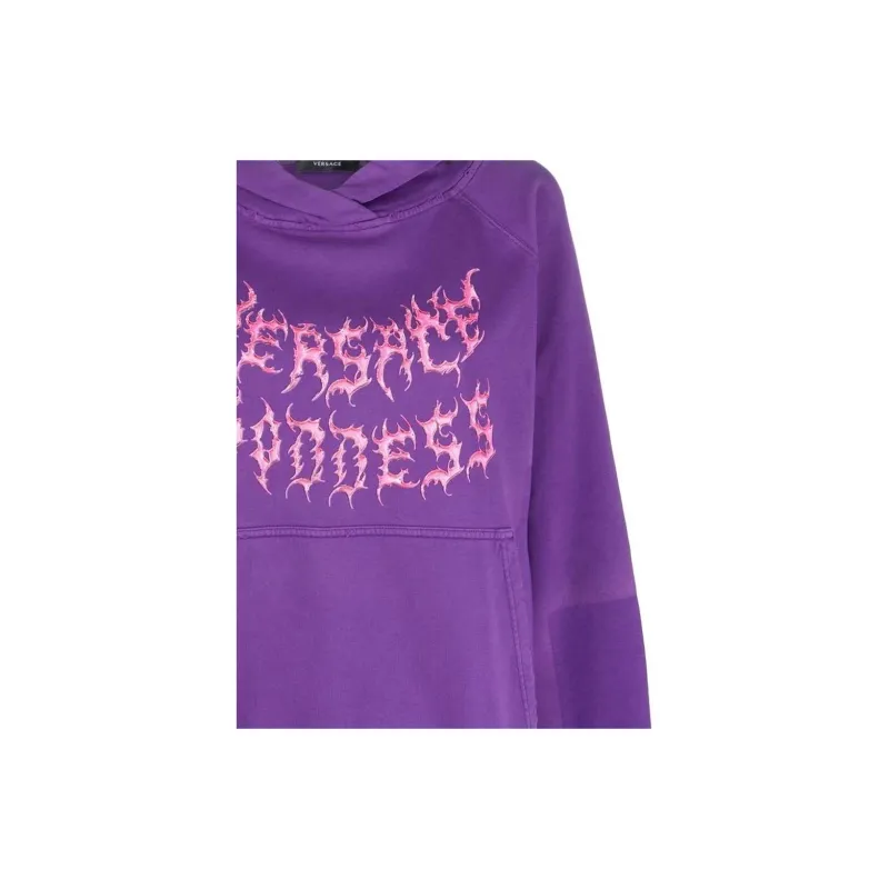 VERSACE SS23 Sweatshirt Women's Dark Purple-6