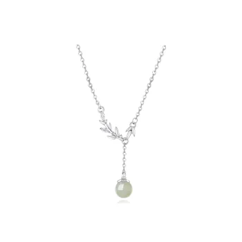 JIACUIYUN Hetian Jade Necklaces Green Jade Women's