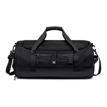 LVEYING Oxford Fitness One Shoulder Crossbody Travel Bag Unisex Black
