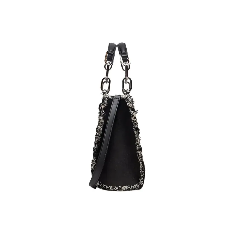 MICHAEL KORS Cynthia Fabric Shoulder Bag, Crossbody Bag, Handbag Trumpets Women's Black-2