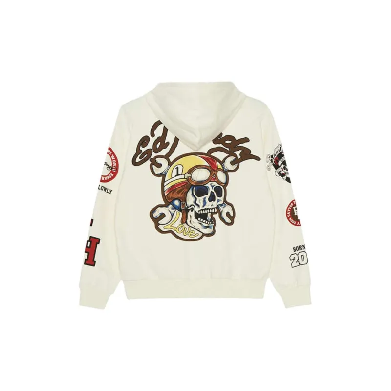Ed Hardy Sweatshirt Men's Ivory White-1