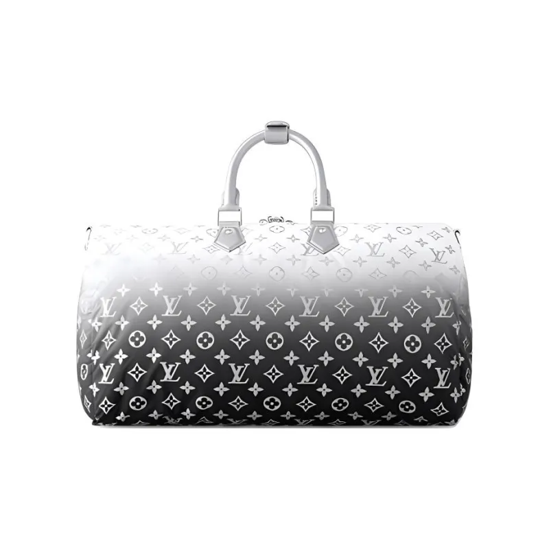 LOUIS VUITTON Keepall Bandouliere 45 Frost Gardiant Silver-2