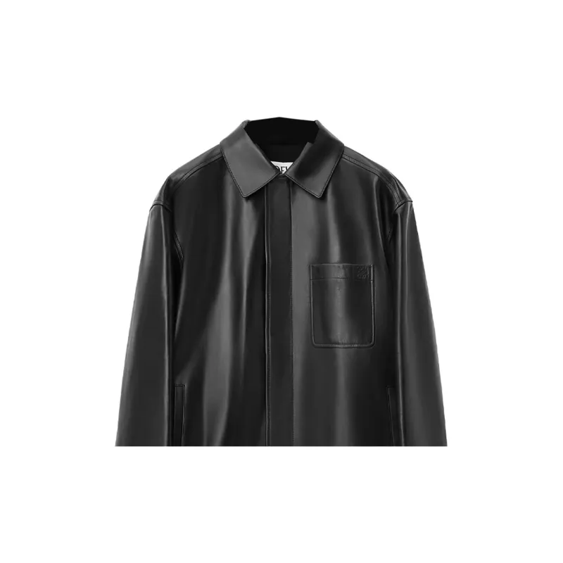 LOEWE Logo Debossed Overshirt-4
