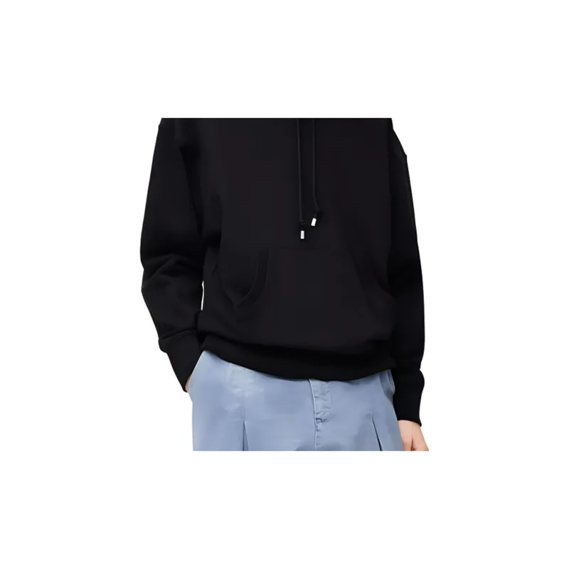 LOEWE Logo Embroidered Drawstring Hoodie-1