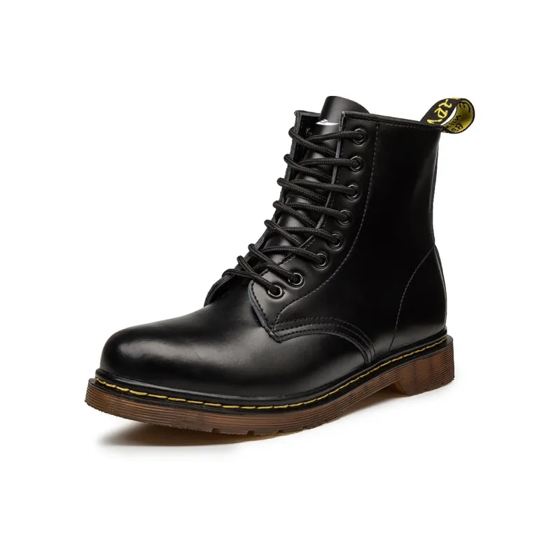 Kuding Martin Boots Unisex Brown/Black/Burgundy-18