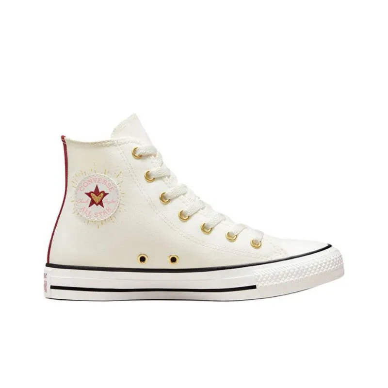 Converse Chuck Taylor All Star Anti Slip Wear Resistant High Top Kids Canvas Shoes Ecru Teenagers-1