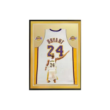 Yi Shot Los Angeles Lakers Basketball Fan Supplies SA Certificate Included Framed Collection White Unisex