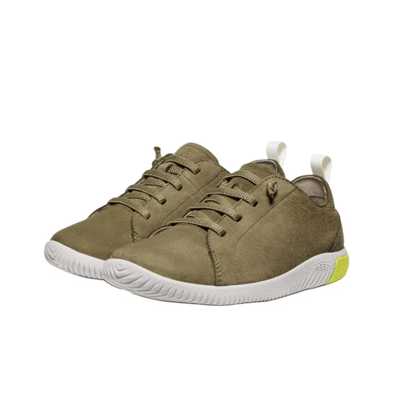 KEEN KNX Anti Slip Wear Resistant Low Top Kids Lifestyle Shoes Green Brown Teenagers-2
