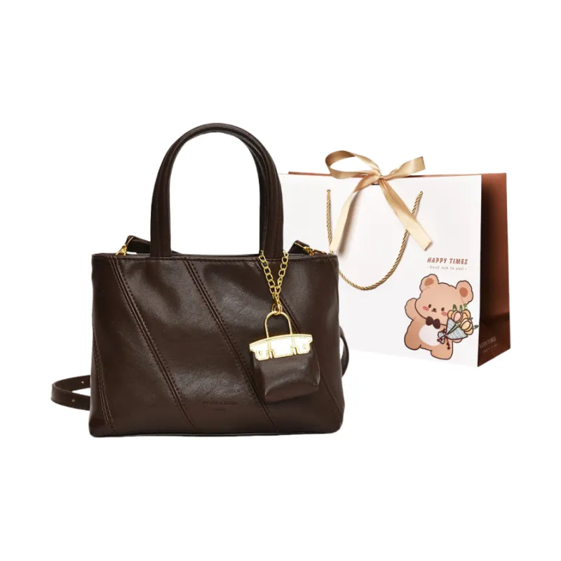 ERANGBEAR PU Crossbody One Shoulder Handbag Women's Multicolor-12