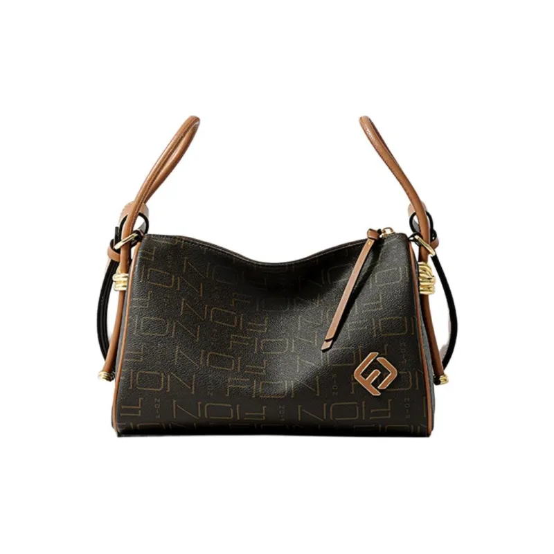 FION Artificial Leather Crossbody Bag Tubas Women's Coffee & Tea Brown-2