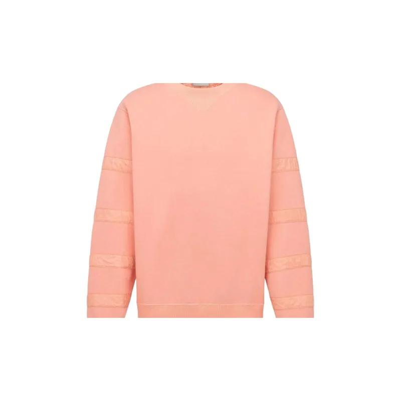 DIOR Sweatshirts Men Peach Pink-4