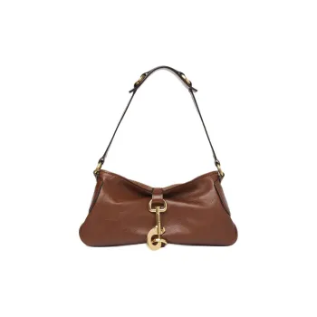 Chloe Smooth Natural Calfskin Handbag Shoulder Bag Women's Bright Brown