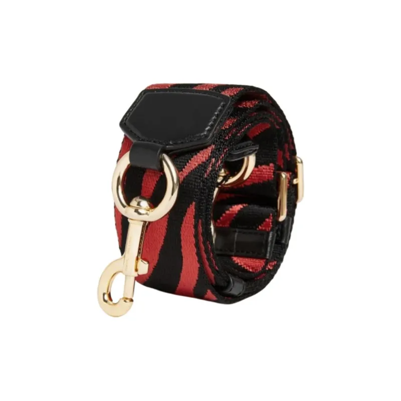 MARC JACOBS Snapshot Leather Detail Bag Straps Women's Red & Black-3