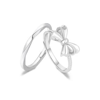 FORCHI Sterling Silver Rings Unisex Bestie Birthday Gift