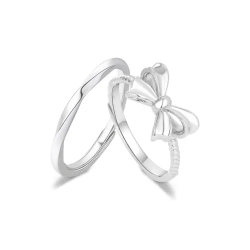 FORCHI Sterling Silver Rings Unisex Bestie Birthday Gift