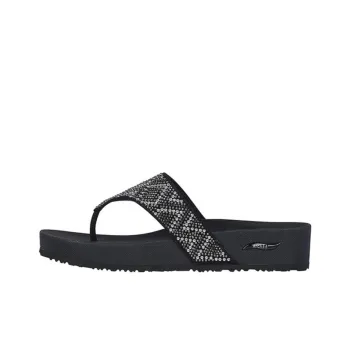 Skechers Arch Fit Abrasion Resistant Slip Resistant Flip Flops Women's Black