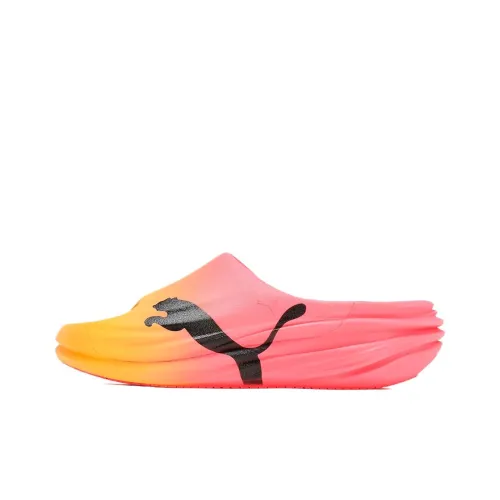 PUMA Slip Resistant Abrasion Resistant Slide Slippers Men's Red Black