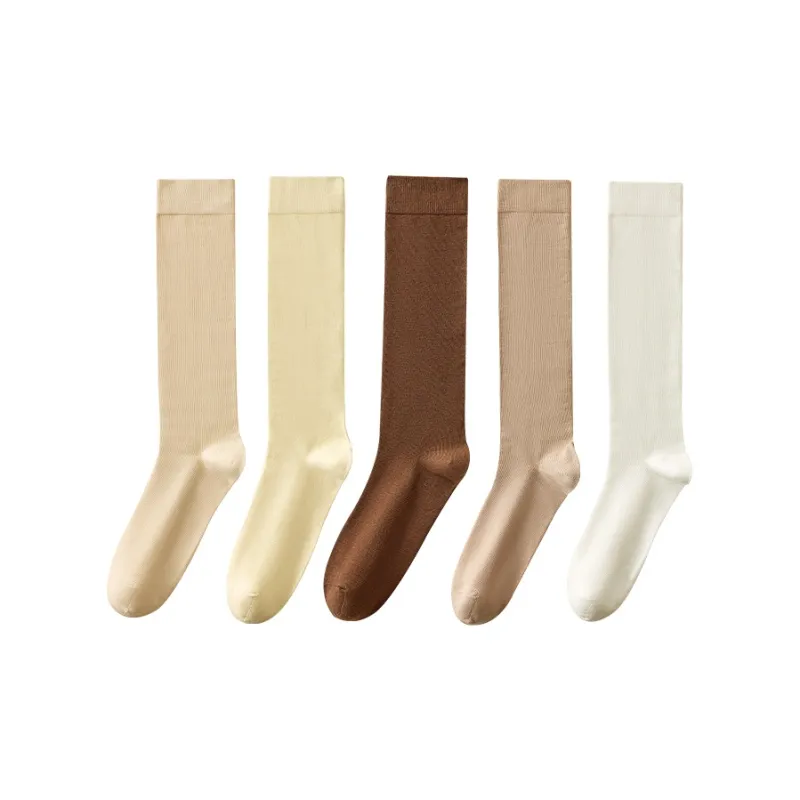 MIIOW Knee High Socks Women's 5 Pack-2