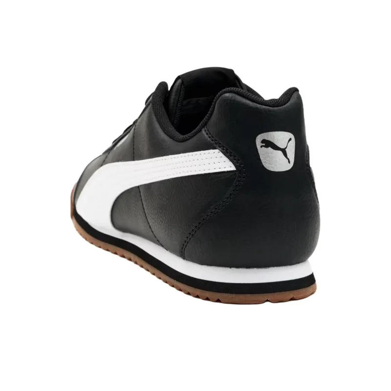 PUMA Turino Anti Slip Wear Resistant Low Top Casual Shoes Men's Black White-4