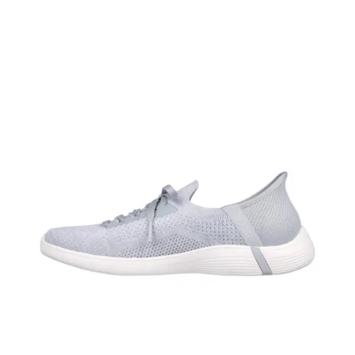 Skechers Slip Ins Anti Slip Wear Resistant Low Top Casual Shoes Women's Gray