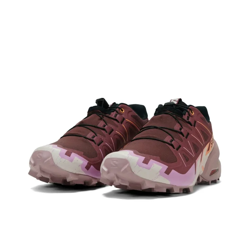 SALOMON Speedcross 6 Slip Resistant And Abrasion Resistant Support Low Top Trail Running Shoes Unisex Purple-1