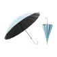 16-Rib Vinyl Straight Shaft Umbrella Color Scheme Leather Controller Sky Blue