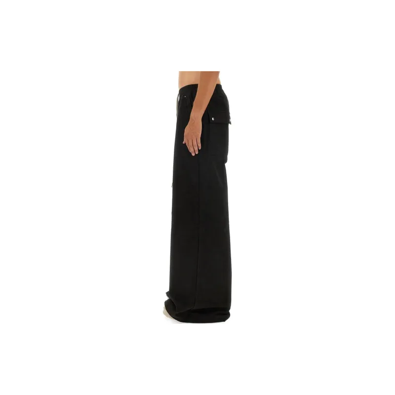 RICK OWENS Geth Belas Drawstring Wide Trousers-3