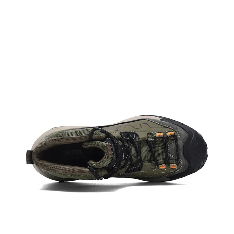 Jeep JEEP Cushioning Anti-Slip And Wear-Resistant Mid-Top Trekking Shoes Men's-7