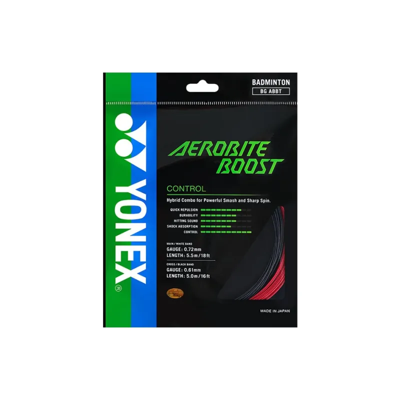 YONEX Stretch Durable, Both Features Badminton Racket Strings Gray Red/Gray Yellow Unisex 2 Packings-1