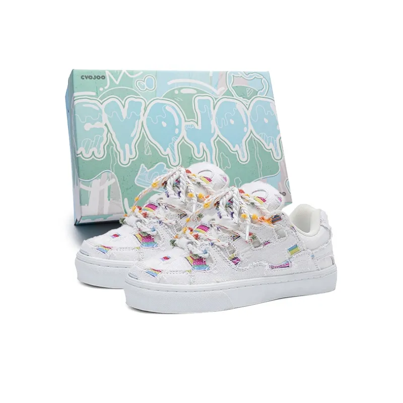 CVOJOO Non-slip Lightweight Low-Top Skateboard Shoes Unisex-30
