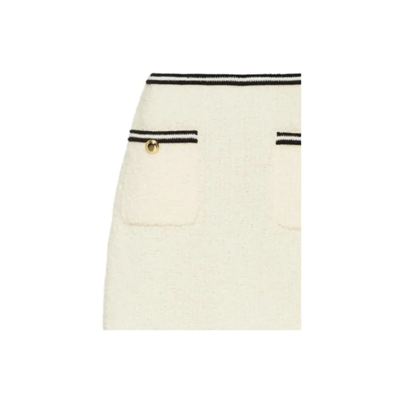 MIU MIU FW22 Casual Short Skirts Women's Ecru-3